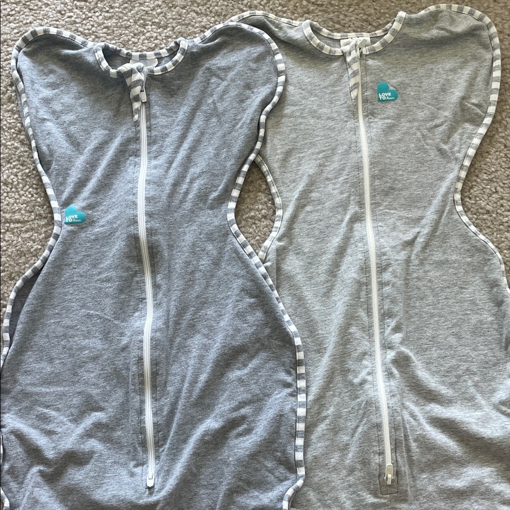Love to Dream Gray arms up swaddle